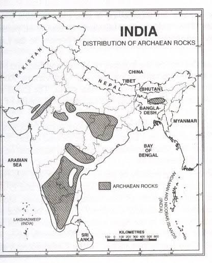 📌Achaean rock

■ Archaean is the oldest formation of India made of granite and gneiss rocks, which originated by cooling of hot molten material (magma).

■ This is the basic fossil-free structure of the peninsular plateau which is important in terms of reserves of mineral…