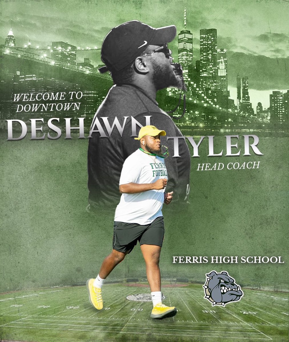 James 2:26 - “Faith Without Works Is Dead.“ This Basically Means That Your Faith Must Be MARRIED To Your ACTIONS ! Faith In God Has Carried Me To This Point!
Furthermore - Understanding The Mission Ahead I Have Accepted The Position of Head Football Coach At Ferris HighSchool 🐶