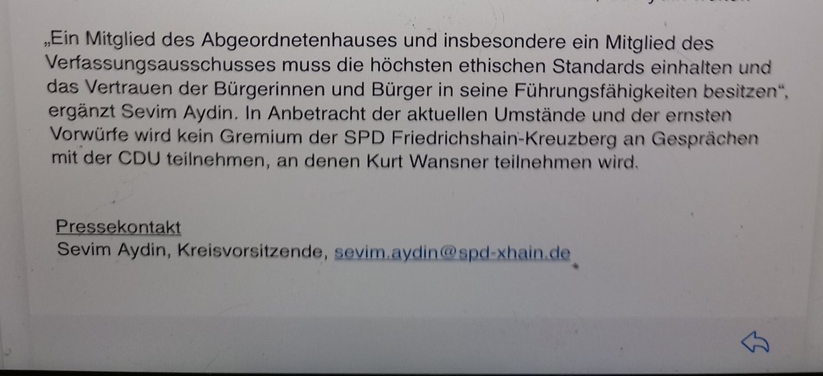 Die SPD #xhain fordert den Rücktritt von Wansner. Keine rechtsradikale Propaganda & Verschwörungsmythen vom Vorsitzenden des Verfassungschutzausschusses durchgehen lassen! #noafd