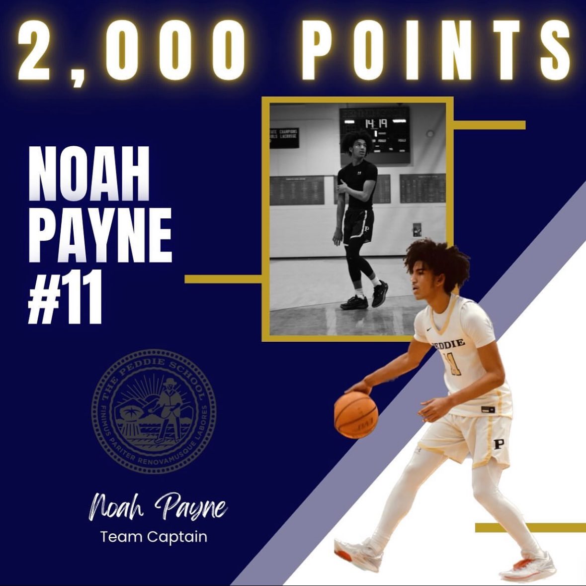 Finished off my high school career with 2049 points scored including my career high of 43 points in my last game. Thank you to everyone that helped me along my journey. Final Stats (27 games) - 26.1ppg 8apg 7.5rpg 4spg 49/35/80 splits Recruitment still open!