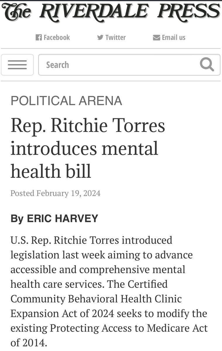 MENTAL HEALTH I am introducing a bill to support clubhouses, which are community centers that specialize in serving those with serious mental illness.