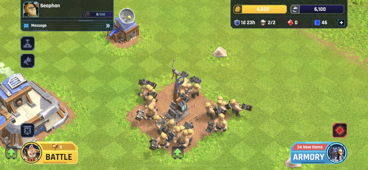 Very fun game, time goes so fast My base level 3 and the only thing left is to upgrade the walls