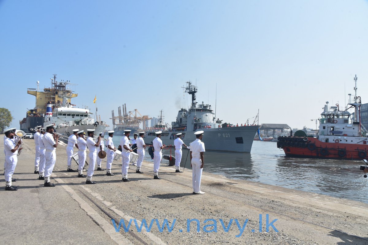 SLNS Samudura of the @srilanka_navy left for the Maldives to attend the Exercise Dosti – XVI in Male from 22 to 25 Feb. #India #Maldives #SriLanka Read more: news.navy.lk/eventnews/2024…