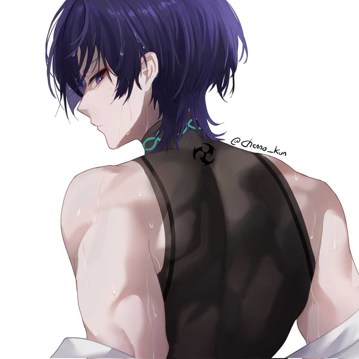 Drawing Scaramouche day11
-After Workout-

#scaramouche #wanderer #GenshinImpact #原神 #fanart