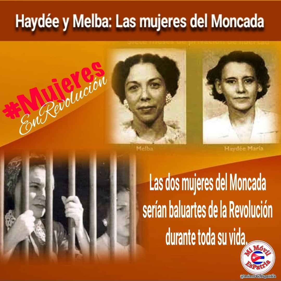 Desde #Bayamo nuestro homenaje a dos grandes mujeres de la historia, participantes directas e imprescindibles del Movimiento 26 de julio. #MujeresEnRevolución #MiMóvilEsPatria #HistoriaAlDía