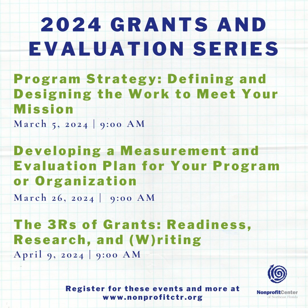 According to our most recent Member Survey 61% of nonprofits are prioritizing grant writing this year!

Join us in two weeks for the kick-off of the 2024 Grants and Evaluation series. Learn more and register at nonprofitctr.org.