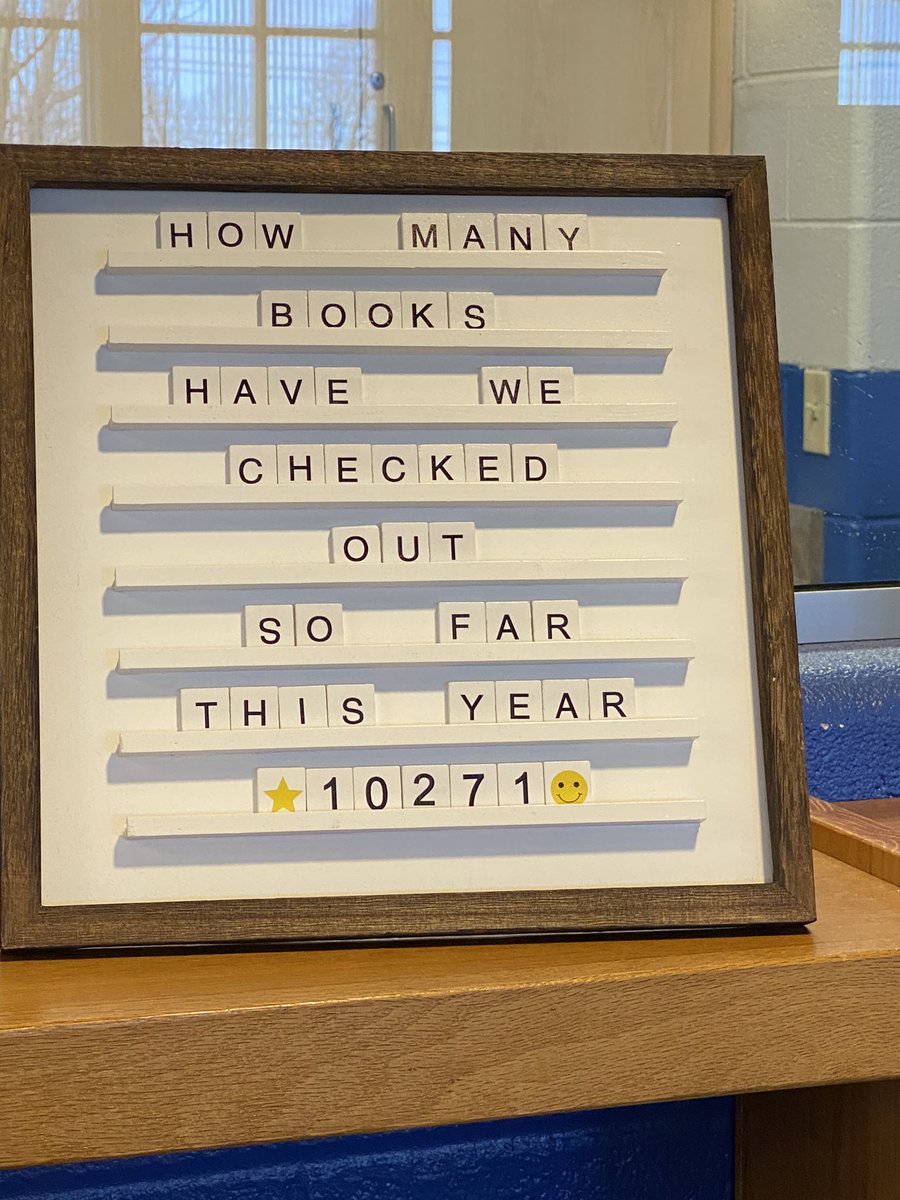 We passed 10,000 books checked out this school year!