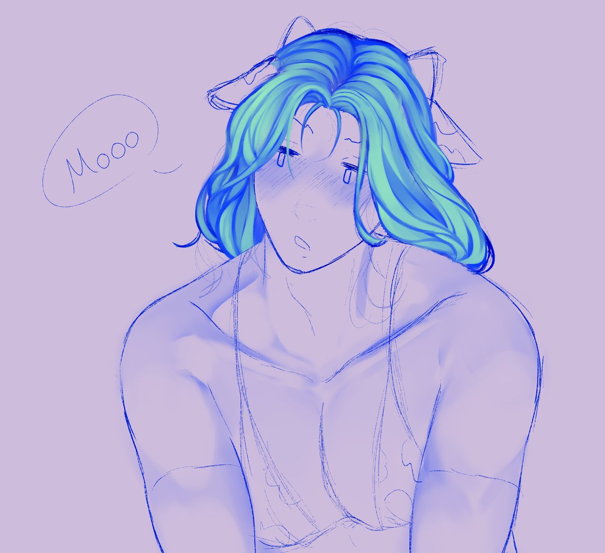 Binnabun's tweet photo. giving up, but the hair came out nice https://t.co/NeFs3PIAdg