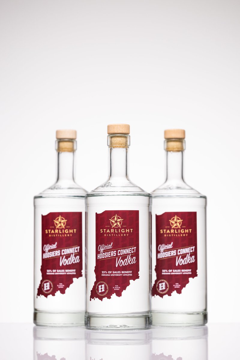 Introducing a brand new way to support NIL at Indiana University.

We're proud to announce a partnership with Starlight Distillery to create the Official Hoosiers Connect Vodka. 25% of sales will benefit NIL opportunities for IU student-athletes.

Support Responsibly :)