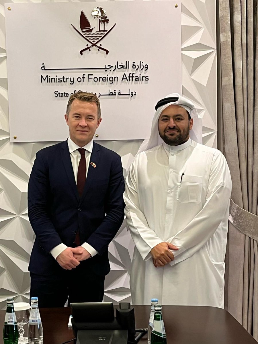 A constructive discussion with HE @akravik79 about our bilateral cooperation 🇶🇦🇳🇴on various regional & int'l issues especially Gaza & Afghanistan. We’ve touched base on both countries’ longstanding record in the field of mediation & int'l dispute resolution.