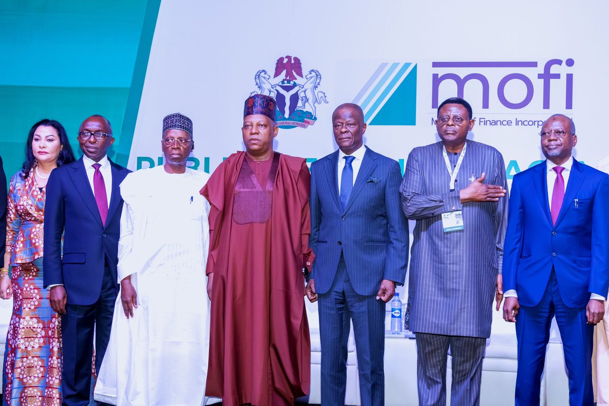 FinMinNigeria's tweet image. Today at the MOFI Public Wealth Management conference, HM Wale Edun acknowledged H.E. President Tinubu, represented by VP Kashim Shettima, alongside other dignitaries. The focus was on robust fiscal management to drive economic growth. #PWMC2024 🇳🇬