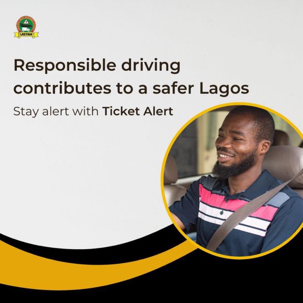 njamasi_'s tweet image. Responsible driving contributes to a safer Lagos. Stay alert with #TicketAlert