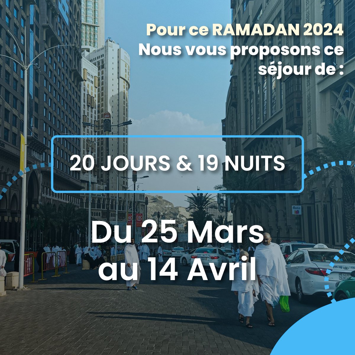 agencegoodfly's tweet photo. Et si tu passais tes 10 dernières nuits du Ramadan à Mekkah, dans un hôtel à 20 minutes de la Kaaba et en plus de ça avec tes proches, tu sauterais sur l'occasion ?🕋

Découvre notre offre de OMRA pour ce Ramadan 2024 de 5 nuits à Médine et 14 à La Mecque

Contact nous en privé🛫 https://t.co/U5Gs6esDAX