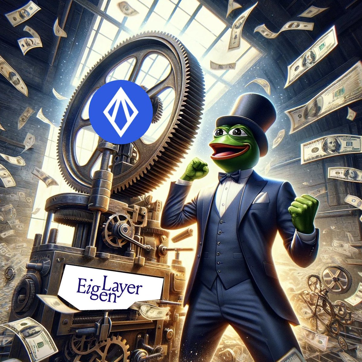 Last cycle, DeFi 2.0 printed millionaires (e.g. <a href="/OlympusDAO/">OlympusDAO |Smart, Money|</a>)

This cycle, DeFi 3.0 will print millionaires (e.g. █████ )

We're talking OHM on Steroids. A protocol based on Superfluid LP (re)Staking and <a href="/eigencloud/"></a> that could manage billions in LST/LRT liquidity

Alpha-🧵