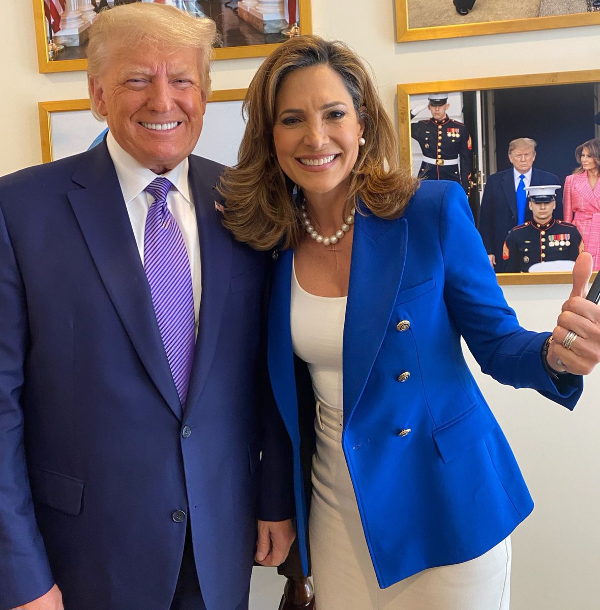 MaElviraSalazar's tweet photo. I'm endorsing Donald Trump for President. 

With Trump there was:
no inflation, 
no open borders, 
no weak foreign policy, 
no high interest rates, 
no socialist policies, 
no selective prosecution, 
no foreign energy dependency, 
no economic uncertainty. 

We need a proven leader to bring the USA back to greatness.