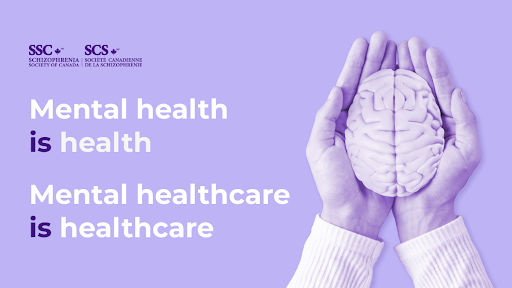SchizophreniaCa's tweet photo. Mental health is health, and care for mental health is healthcare. Join us in advocating for a Mental Health Parity Act that ensures quality, accessible care for Canadians’ mental health. Learn more at: https://t.co/6zwEMk1DXk https://t.co/gkX1B3fgGT