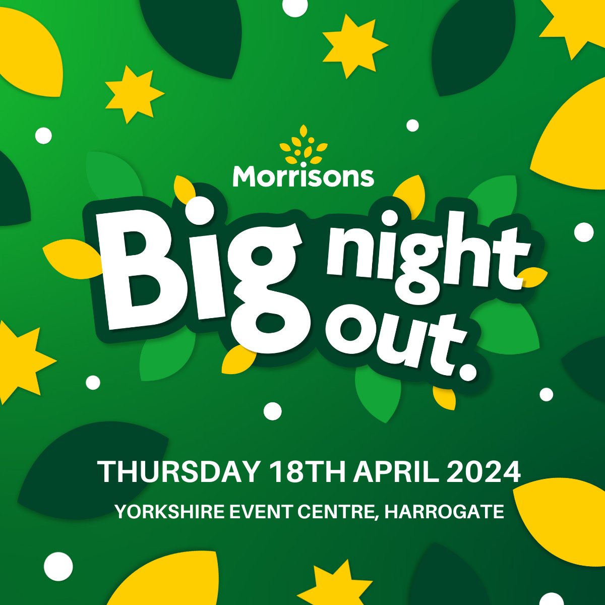 In April, 1,200 guests will attend the Morrisons Big Night Out at the Yorkshire Event Centre. If you want to raise money, network and celebrate all things Morrisons, get in touch to enquire about the Premium Table packages. Find out more here: ow.ly/g8Gc50QuJkf