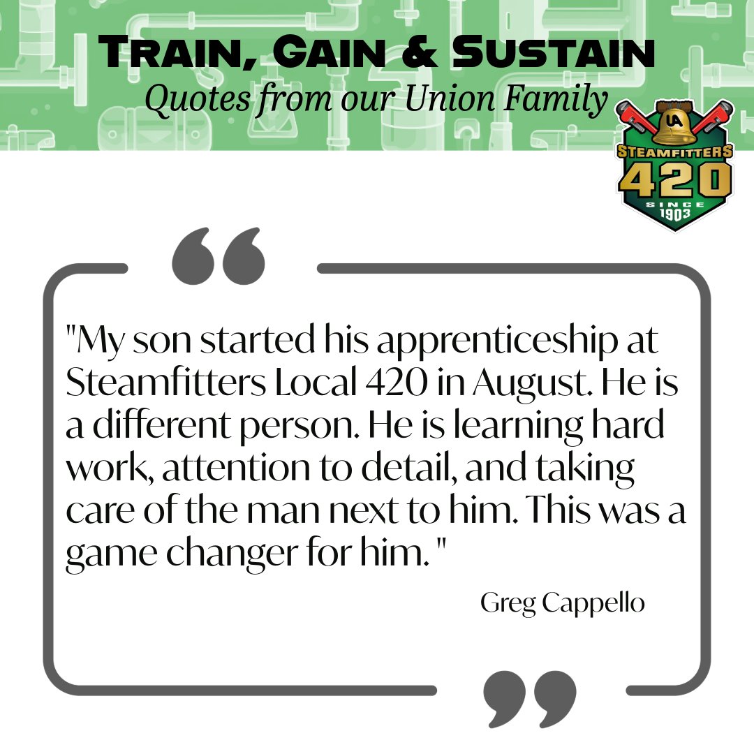 420Steamfitters's tweet photo. To the #parents who have supported and cheered on their #apprentices, thank you! Your #pride in your children's accomplishments is heartwarming.
Learn about our #programs here: https://t.co/nMQRD76lJr
#philadelphia #pennsylvania #ProudApprentice #SuccessStories #HardWorkPaysOff https://t.co/W2h0dp3Txp