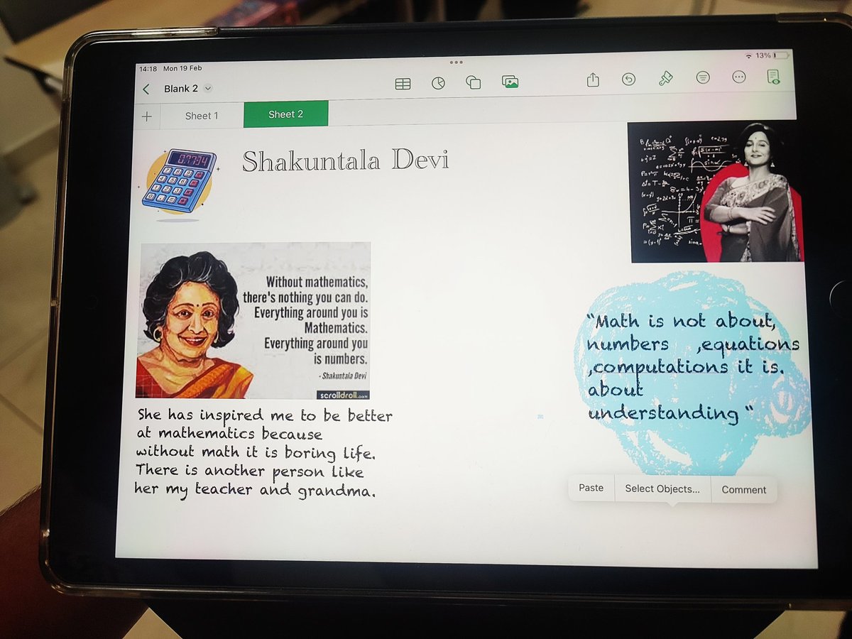 Linus Raymond (@linusraymond6) on Twitter photo Empowering Students to Excel: A Journey of Creativity and Inspiration
I'm thrilled to share an exhilarating project embarked upon by my students, spotlighting the transformative power of role models using the Numbers App. #ipadineducation #apple #everyonecancreate <a href="/Lakshmi8297/">Lakshmi Priya</a> Empowering Students to Excel: A Journey of Creativity and Inspiration
I'm thrilled to share an exhilarating project embarked upon by my students, spotlighting the transformative power of role models using the Numbers App. #ipadineducation #apple #everyonecancreate <a href="/Lakshmi8297/">Lakshmi Priya</a>