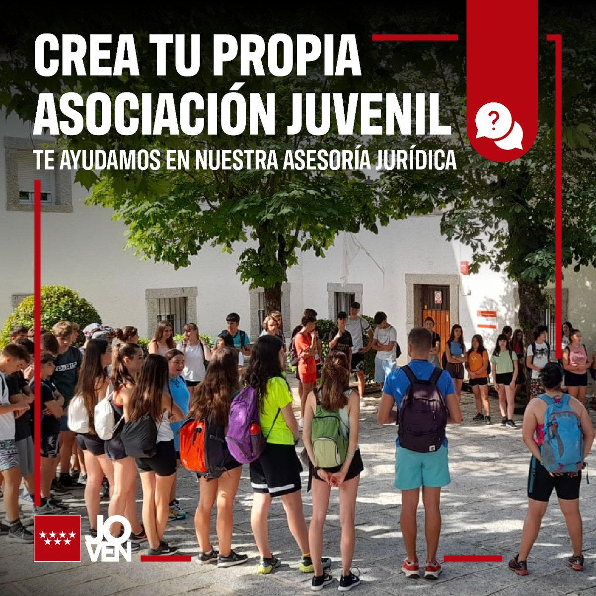 juventudcmadrid's tweet photo. ¿Tienes un plan común para participar en grupo? ¿Quieres defender tus ideas? 💡 Si tienes entre 14 y 30 años, monta una asociación juvenil.

👉 Te informamos y asesoramos en nuestra Asesoría Jurídica

ℹ️ https://t.co/grnPAU5fgo

#Juventud @ComunidadMadrid https://t.co/BMakQPlgLT