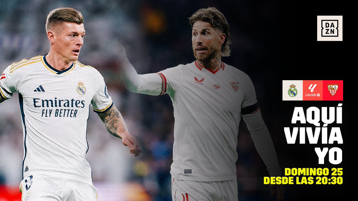 Sergio Ramos vuelve a casa en un día que será especial para el Bernabéu @realmadrid 🆚 @SevillaFC ⏰ Desde las 20:30h 🎙️ @Miguel_An_Roman, @GUTY14HAZ, @nicopareja21 y @SQuirante 🖥️ Cómo ver: bit.ly/verDAZNahora #LALIGAenDAZN ⚽