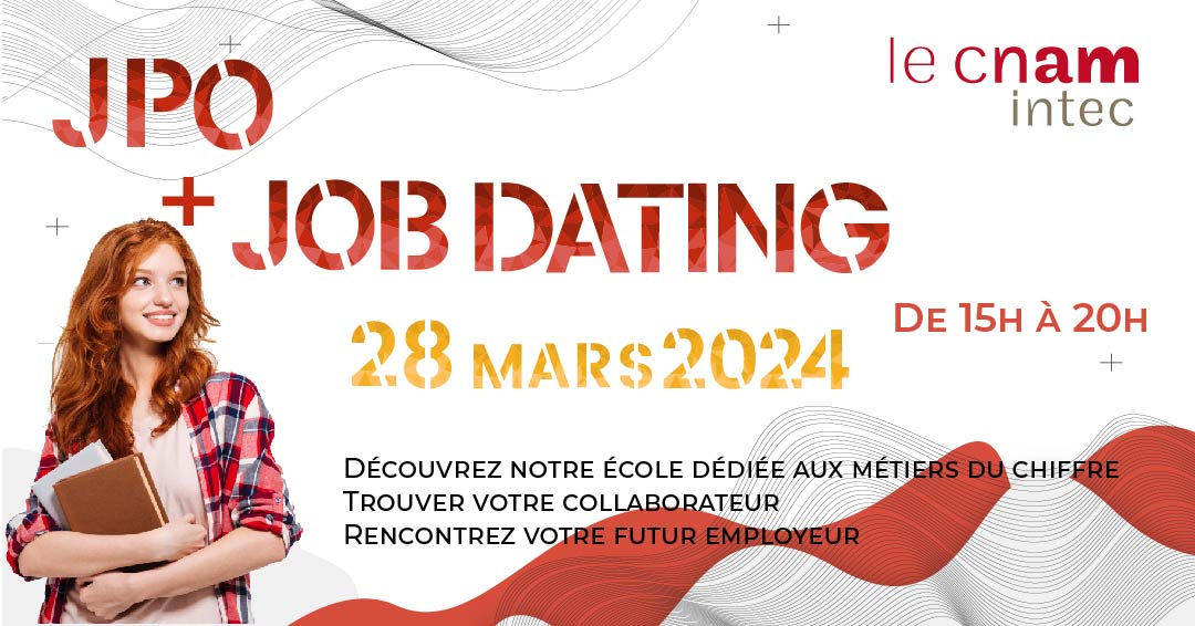 Vous  souhaitez trouver votre futur collaborateur ou rencontrer votre futur  employeur ? 

Participez au Job Dating de l'Intec !

Informations et inscriptions : Journée Portes Ouvertes - Job dating de l'Intec intec.cnam.fr/journee-portes… via <a href="/LeCnam/">Le Cnam</a>