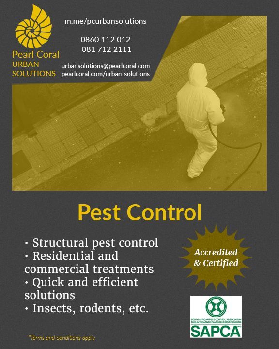 Pest control for homes and commercial places 🪳 SAPCA accredited and certified 🪳 Structural pest control 🪳 Residential and commercial treatments 🪳 Quick and efficient solutions 🪳 For controlling insects, rodents, and more #pestcontrol #rodents #johannesburg #sandton #suburb