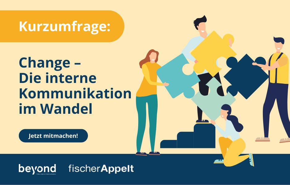 Eure Meinung ist gefragt! 🚀

Welche Aufgaben übernimmt die #internekommunikation in Zeiten von #change? Und wie kann sie individuelle und Unternehmensinteressen zusammenbringen?

Nehmt an der Umfrage teil und gewinnt!

👉👉 interne-kommunikation.net/kurzumfrage-ch…