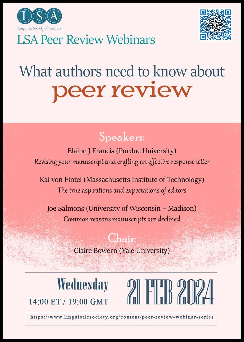 The last webinar of the Peer Review Webinar Series tomorrow will provide potential authors with essential insights into responses to feedback and understanding of editorial and reviewer perspectives. Join the Ethics Committee tomorrow ➡️ buff.ly/3vvQdtW