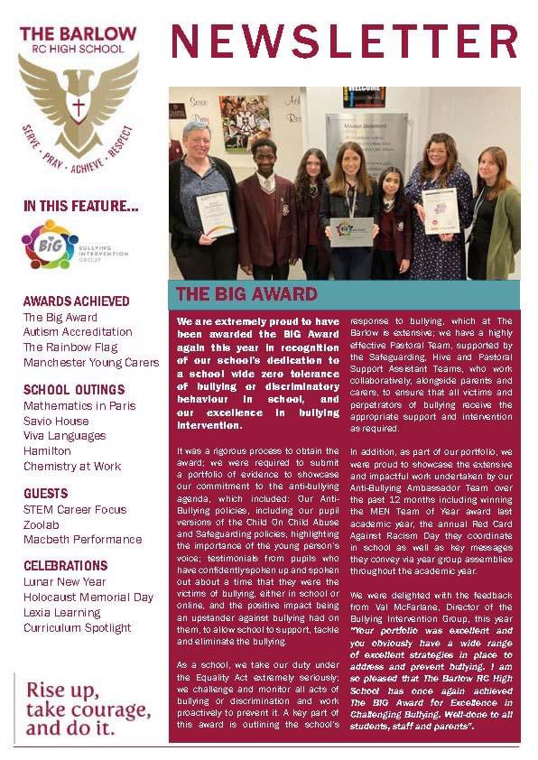 We've had an exciting term at #TheBarlow and we are very proud to share our February Feature Newsletter with you. Click on the below link to see what we have achieve 💫 thebarlowrchigh.co.uk/wp-content/upl… #TheBarlowRC #HighStandards #HighExpectations #RiseUp #TakeCourage #AndDoIt