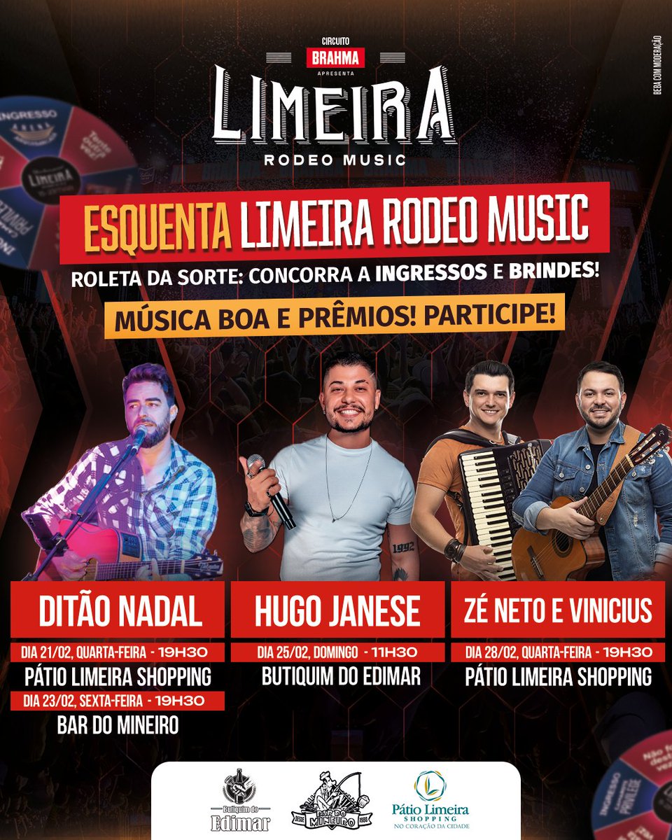 violashow's tweet photo. O Limeira Rodeo Music 2024 está chegando e você é nosso convidado para participar dos "Esquentas", que acontecerão no @patiolimeirashopping, @bardomineirolimeira e @butiquimdoedimar

Participe e concorra a ingressos e brindes. https://t.co/oRRqKJUF98
