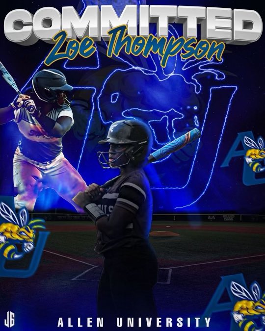 ShilohFlag's tweet photo. So proud of @ZoeT33x13!! Another one of our multi sport athletes making big moves!! @AllenUnivSB is getting a GREAT one!! https://t.co/NvzdGctURP