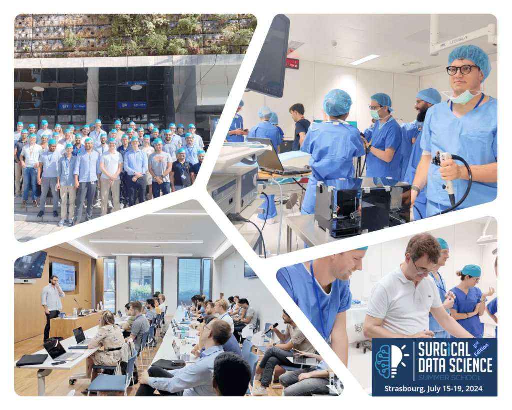 IHUStrasbourg's tweet photo. 🌟 Join Surgical Data Science Summer School 2024 (EDU4SDS) by IHU  Strasbourg &amp; University of Strasbourg! Dive into surgical innovation  through AI &amp; data analysis. 🗓️ July 15-19, 2024
More info: https://t.co/xOif4uHw1A https://t.co/YynbRCs0fM