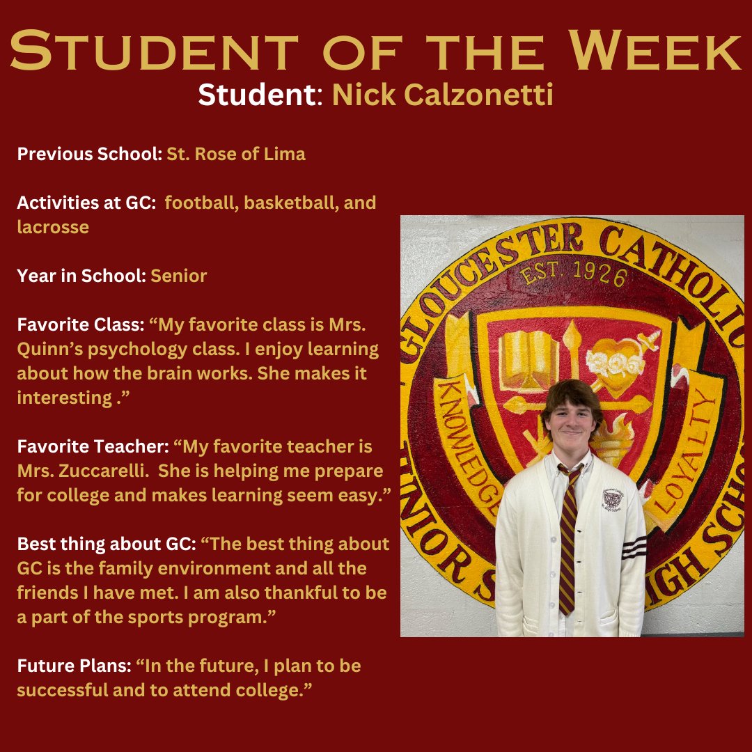 You make GC proud Nick!