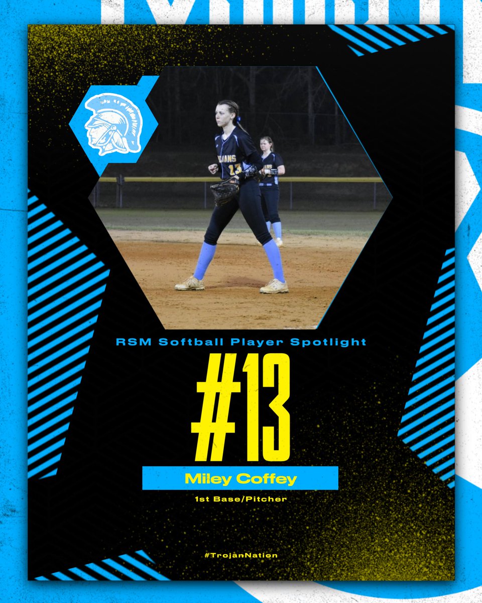 13 DAYS UNTIL OPENING DAY! #13 is Senior 1st Base / Pitcher Infielder Miley Coffey! Come join us and cheer on Miley Monday March 4th for our season opener vs Horse Creek Academy!  <a href="/jtmbrooks24/">Joey Middlebrooks</a>  <a href="/RSM_Athletics/">RS-M High Trojans</a> <a href="/rsmhs_trojans/">Ridge Spring-Monetta Middle/High School</a> @kmiddlebrooks35 <a href="/ItsKyleDawson/">Kyle Dawson</a> <a href="/mileycoffeyy/">mileycoffeyy</a>
