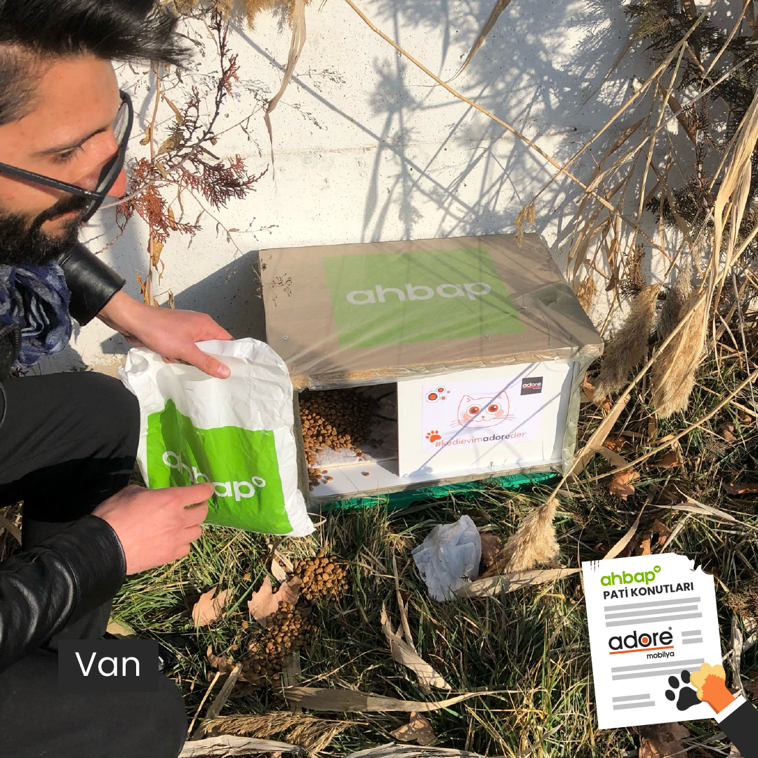 Sokak kedilerinin barınmasını kolaylaştırmak adına gerçekleştirdiğimiz Pati Konutları etkinliğimizin 4. etabını <a href="/adoremobilya/">Adore Mobilya</a> katkılarıyla gerçekleştirdik. 

35 şehirde eş zamanlı olarak gerçekleştirdiğimiz etkinliklerle hem eğlendik hem 350 kedi evi ve 350 kg mamayı dağıttık. 💚