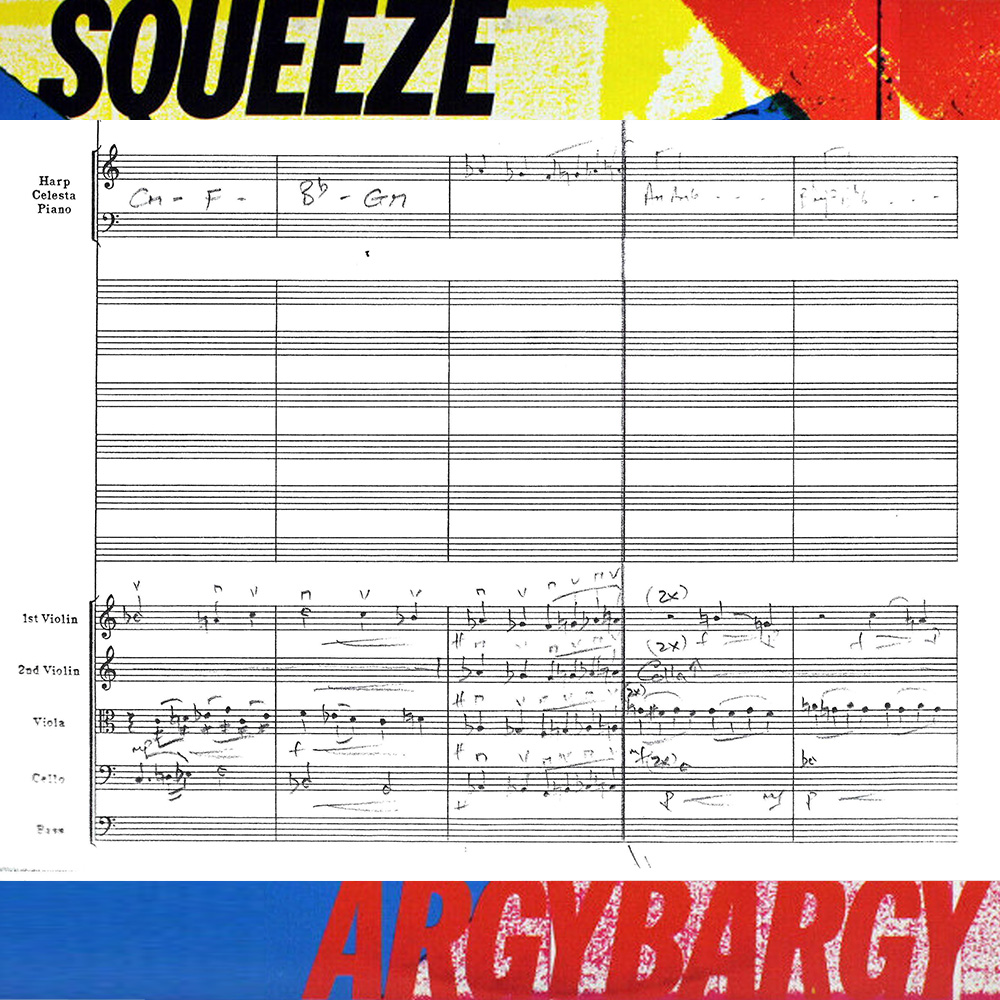 How good is your sight-reading? Can you identify this Squeeze song from this original Del Newman orchestral arrangement? (HINT: have a listen to the Deluxe Edition of 'Argybargy' at ffm.to/sqzargybargy )