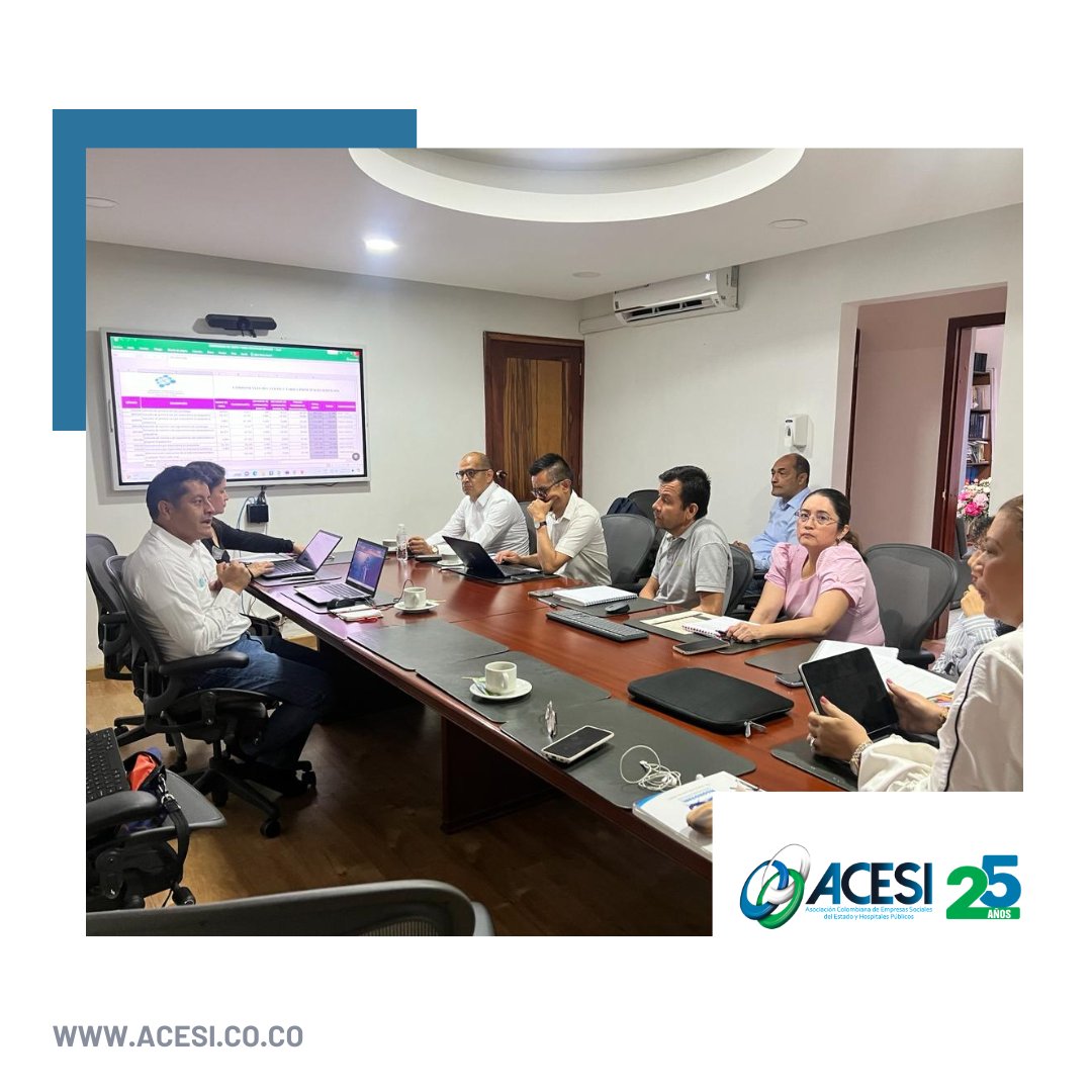 ACESIHOSPITALES's tweet photo. ¡En marcha la mesa de trabajo para fortalecer la tarifaría de hospitales de alto nivel y especialidad!
#ACESI, @MinSaludCol , @Asohosval y el @HDPUValle se unen para ampliar el universo de actividades en códigos CUPS y tarifaria.

#Acesi #MinisteriodeSalud #Asohosval #Valle https://t.co/8lT9fDl5Q2