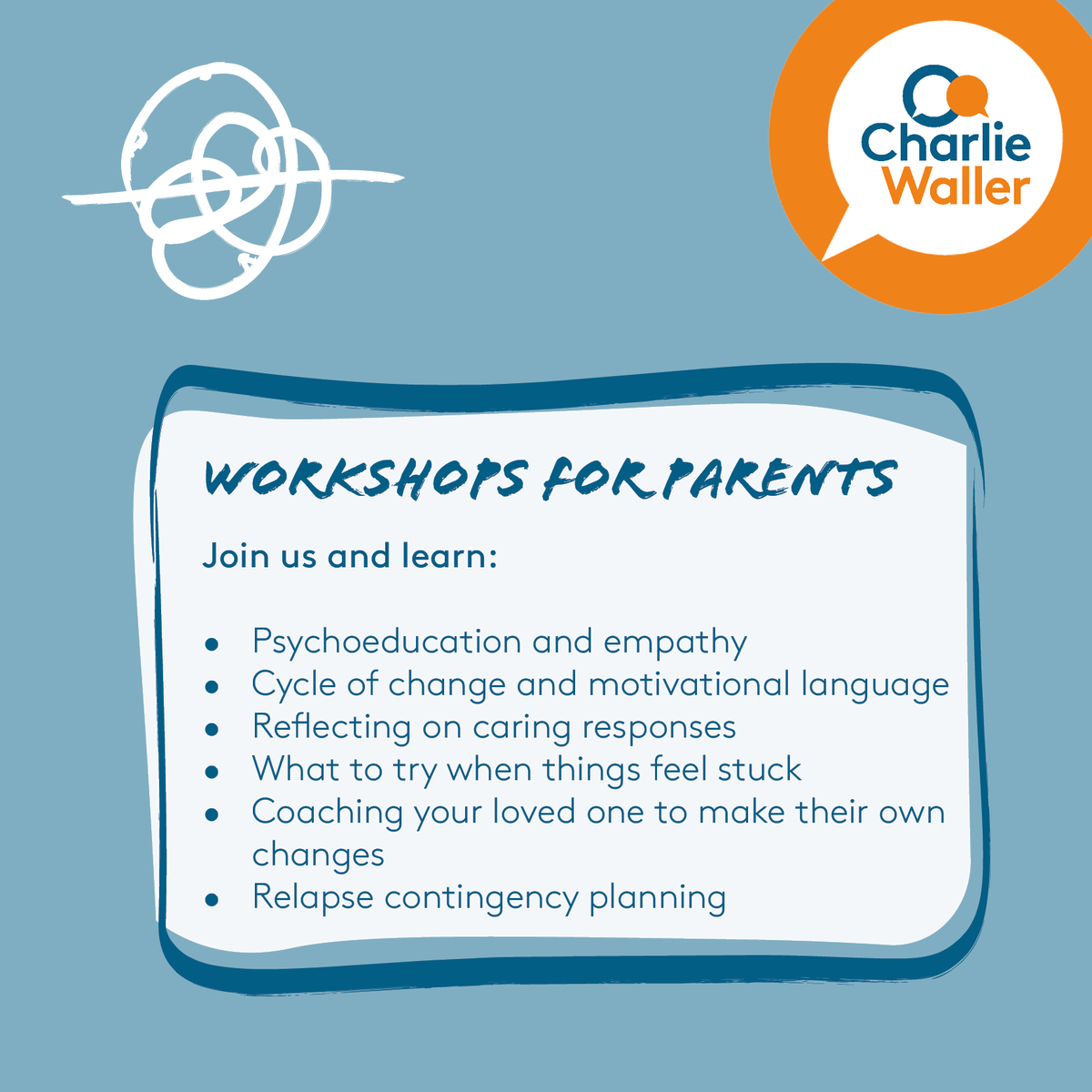 Does your child have problems around eating? Join our free online workshops and learn how to support them. Find out more at charliewaller.org/what-we-offer/… #EatingDisorderSupport #EatingDisorderRecovery #CharlieWallerTrust #Parenting #ParentingAdvice #EatingDisorderAwarenessWeek