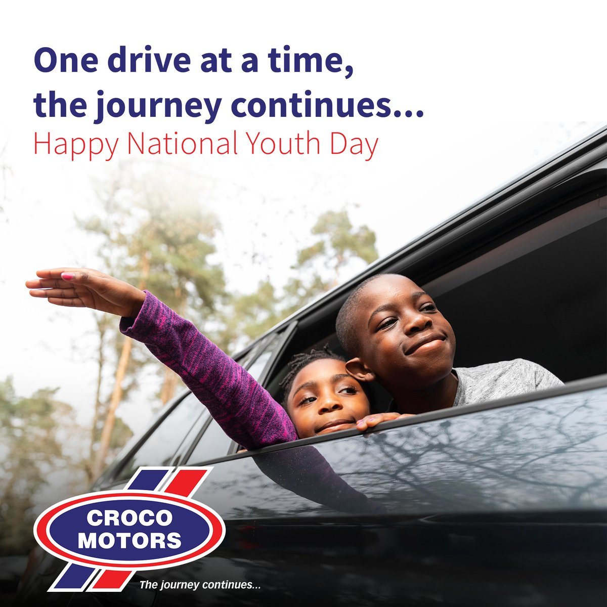 Happy National Youth Day, Zimbabwe! 🇿🇼🎉 Let's drive forward together, one kilometre at a time, with Croco Motors leading the way! 🚗💨 #NationalYouthDay #JourneyContinues #CrocoMotors #Zimbabwe