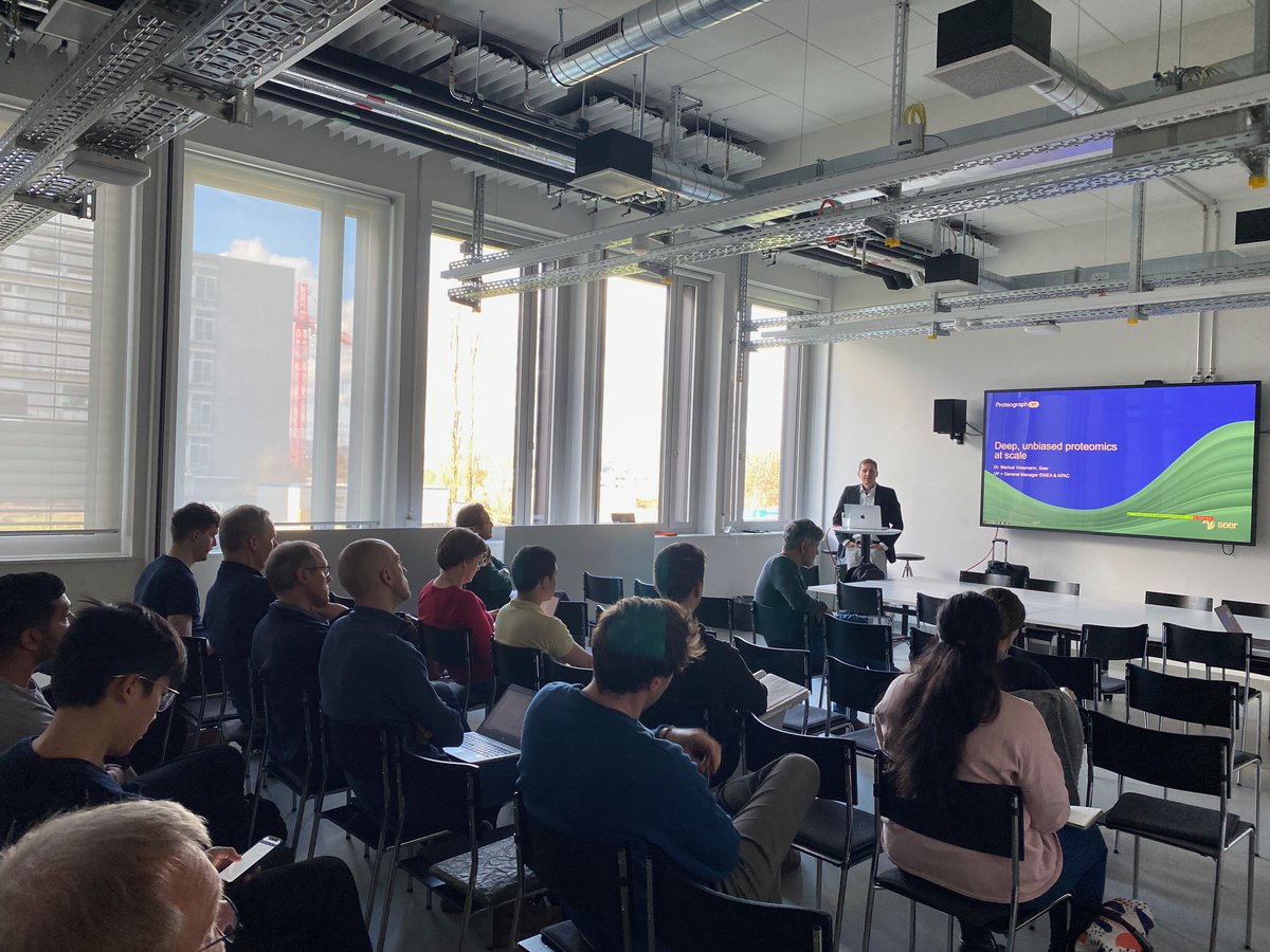 FGCZ_EN's tweet photo. Thank you to all the speakers and participants of our latest 3 #FGCZEvents! @Quantum_Si for Protein sequencing, Turiel Ruiz Guillermo (Prof. Dr @debocklab) for #GenomeInformatics, and @seer_bio for #Plasma #Proteomics https://t.co/PladpVTo7X