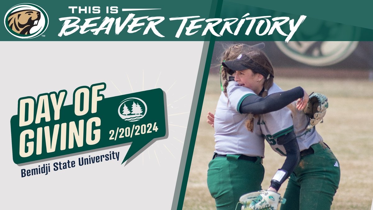 Support your Beavers Softball for todays DAY OF GIVING! Click the link to give and we appreciate all of the donations! Go Beavs! givecampus.com/schools/Bemidj… #rollbeavs #beaverterritory