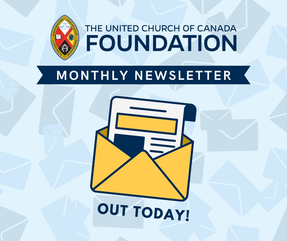 Good news you can use! Our latest newsletter is out now.

Reconciliation webinar replay, scholarships available, Foundation Board announcement and more!

Read now (and subscribe!): mailchi.mp/united-church/…

#UCCan #UCCanFoundation
#MonthlyNewsletter #CommunityFoundation #Subscribe