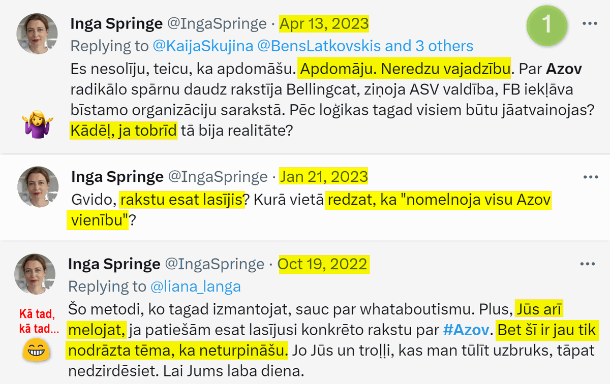2_teikumi's tweet photo. @IngaSpringe @vmakarovs Ir gan, Inga - rU:baltica reposts, kur ierakstā pašā, #factfree, piedēvē fantastiskas lietas Azov kustībai, un pašā rakstelī, polit🐩💩, pulkam. Kā tur bija ar to https://t.co/3u5cSx9y2u Kaimiņjuri? Kurš tast Dmitrijs «Kaimiņjuris» Ragouzins ir tas?😆 Vai cits Juris - belling🐱? https://t.co/IVgHeoAhEJ