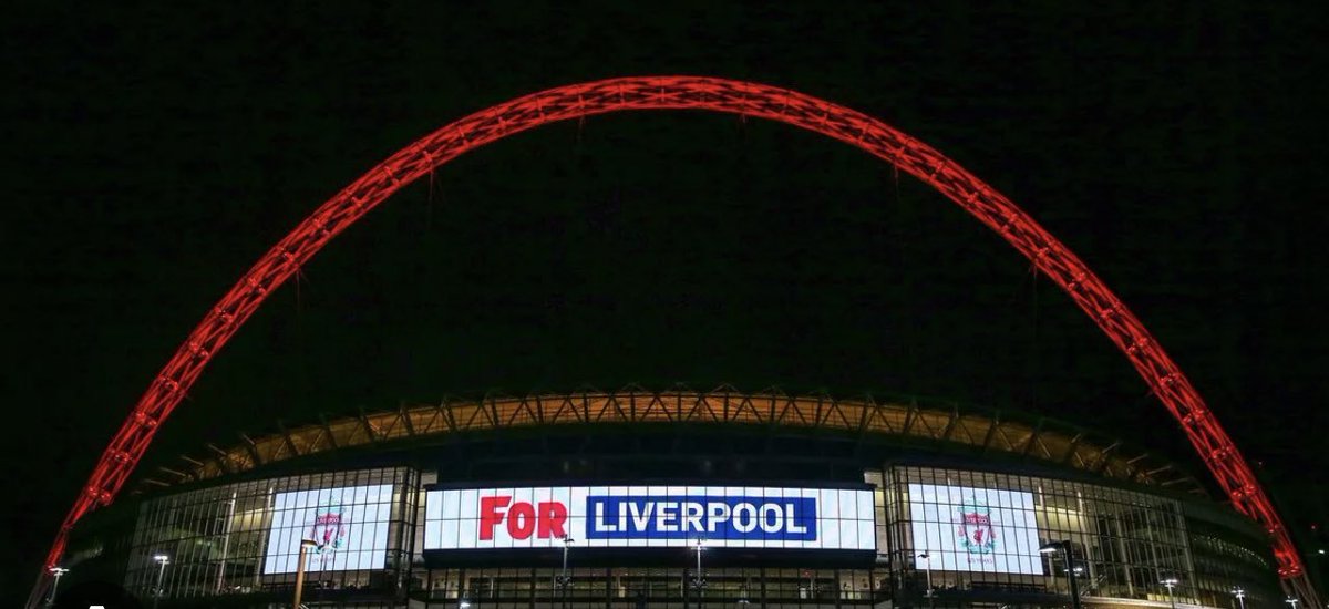BREAKING: The FA is considering lighting up Wembley’s iconic arches red in solidarity with Liverpool, ahead of the Carabao Cup Final. The symbolic move comes as Liverpool are the first team in the history of football to face injuries ahead of a final.