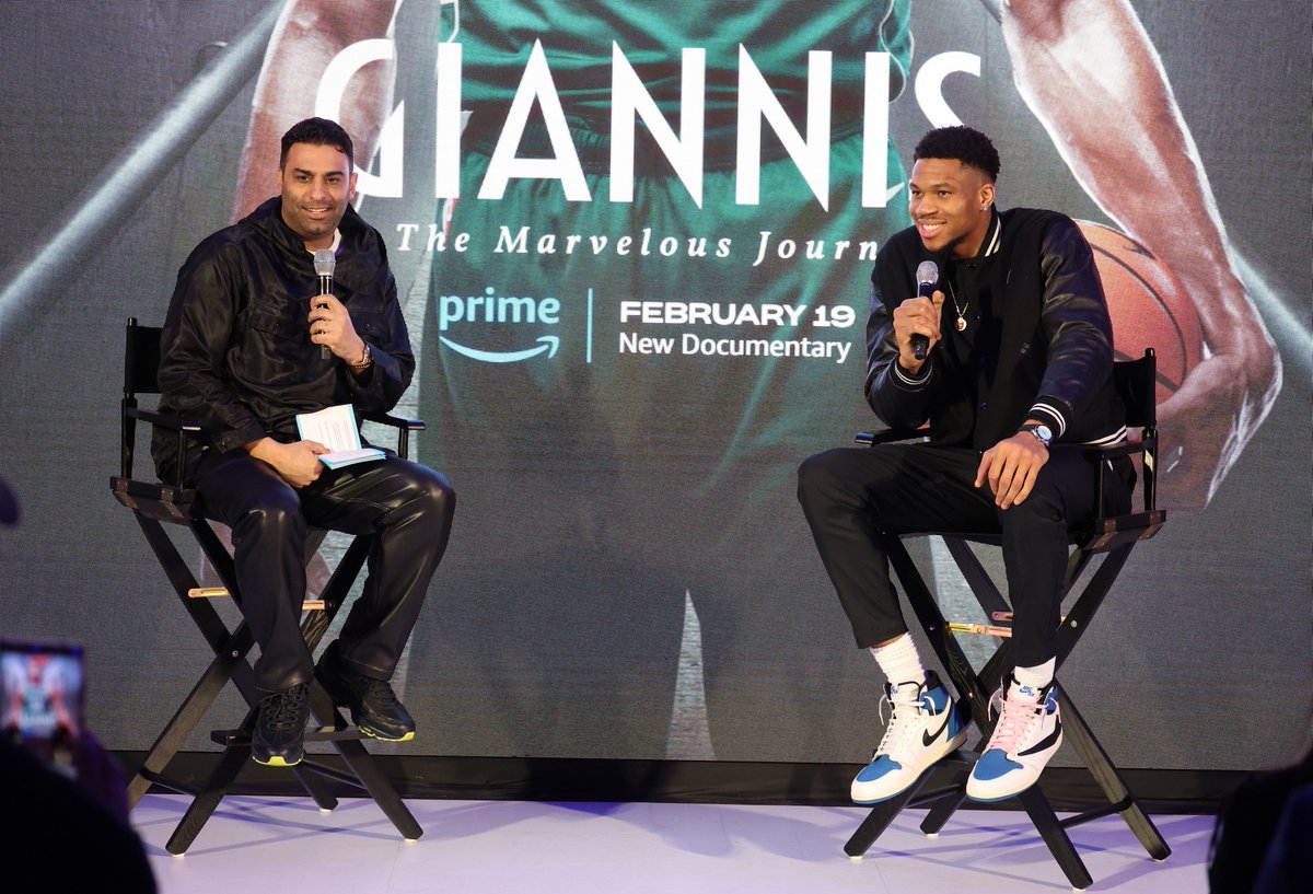 Scenes from the premiere of Giannis: The Marvelous Journey at All-Star Weekend in Indianapolis.

🍿Watch now streaming ONLY on @primevideo!!
