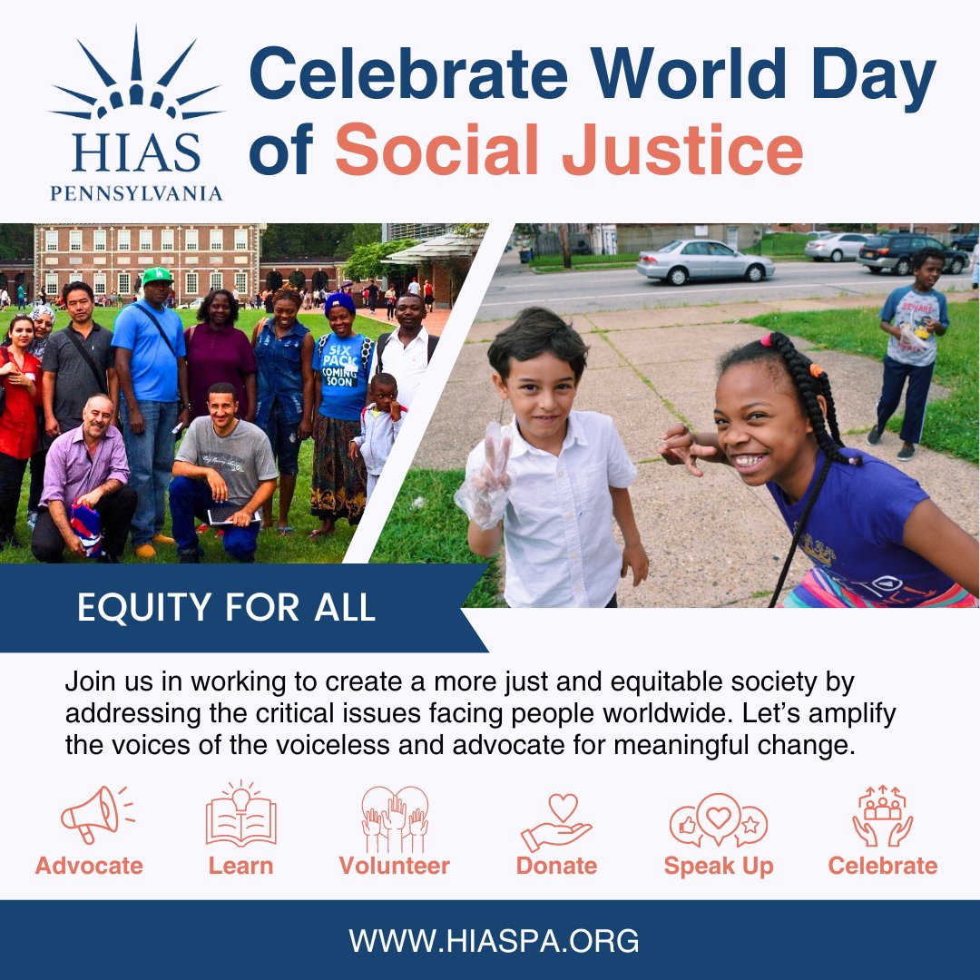 Celebrate World Day of Social Justice! Join us in working to create a more just and equitable society by addressing the critical issues facing people worldwide. Let’s amplify the voices of the voiceless and advocate for meaningful change. #WorldDayofSocialJustice