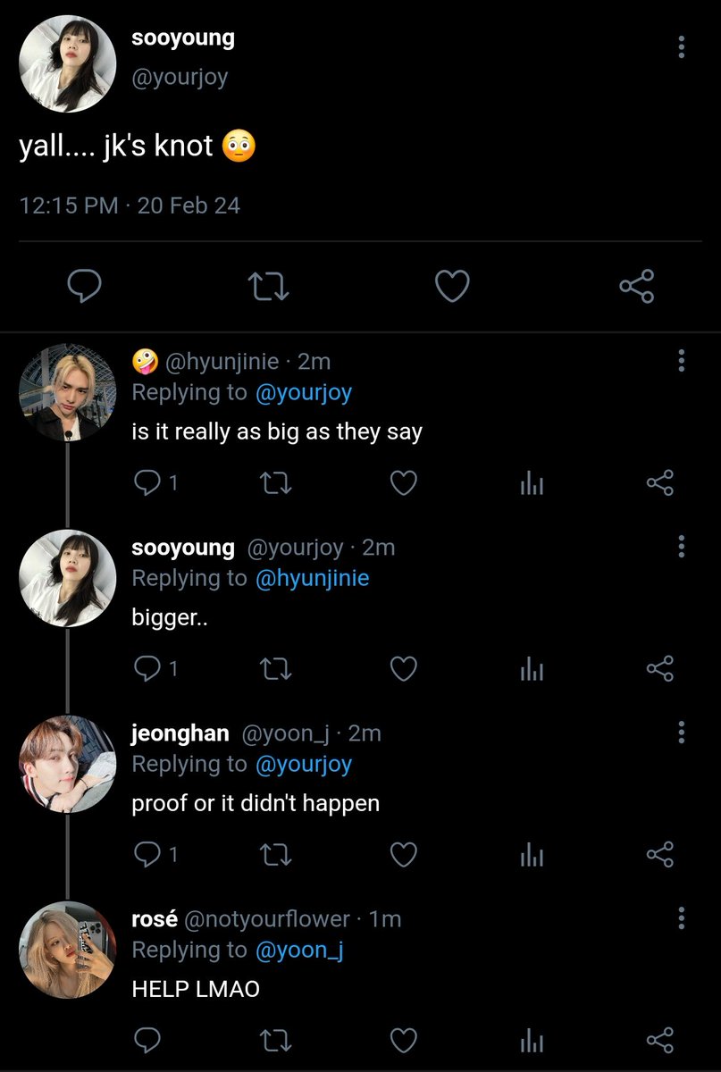 KOOKI3SLUVR's tweet photo. for scientific purposes 🎀 #jikookau 

where o!jm is tired of seeing everyone on his tl talking about how big his best friend's a!jk's knot is... so he decides he has to see it for himself in order to believe it. https://t.co/jOr6isR3nK