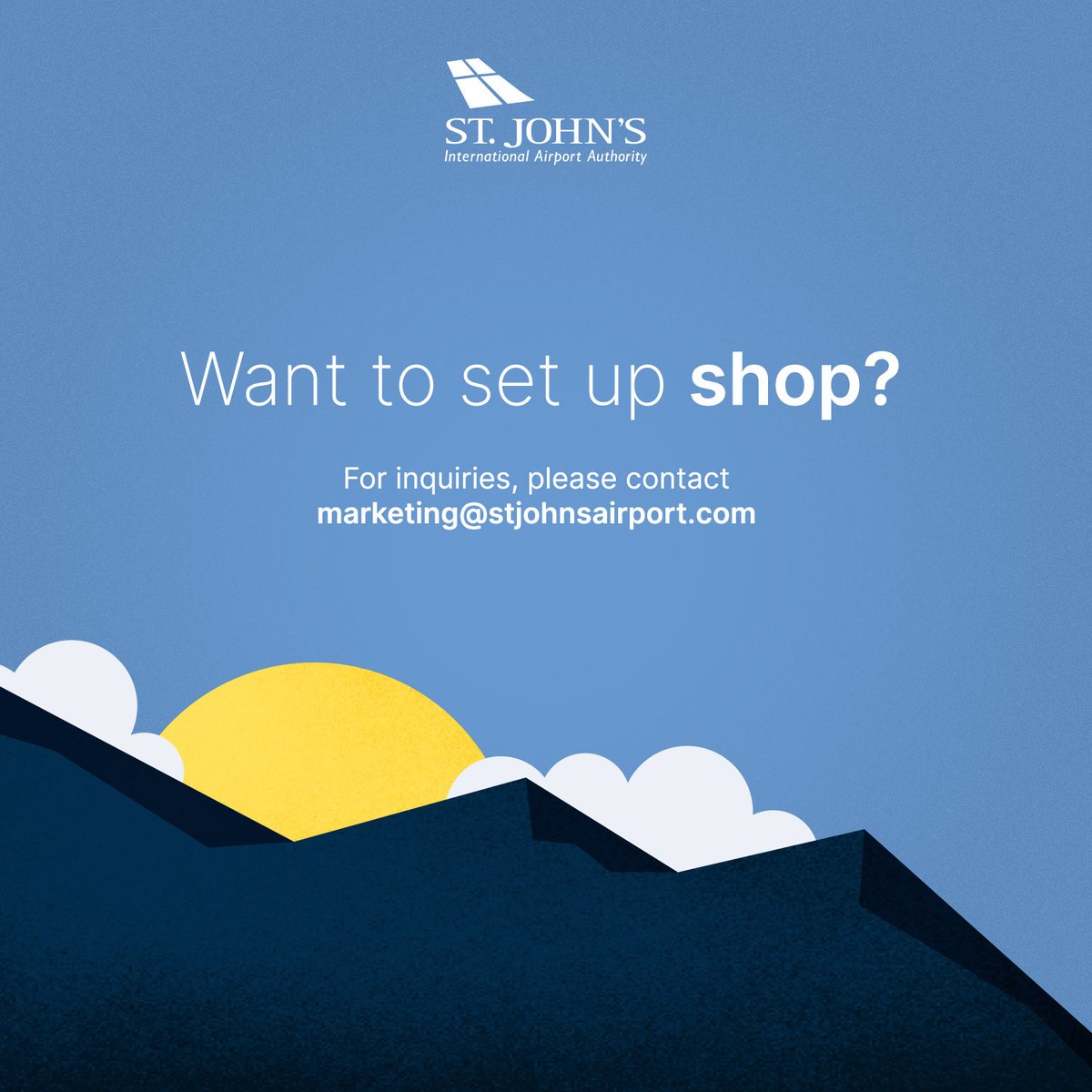 The St. John's International Airport Authority is seeking interested parties for available concession spaces at the Airport Terminal Building.

More information: ow.ly/aVta50QFEq8