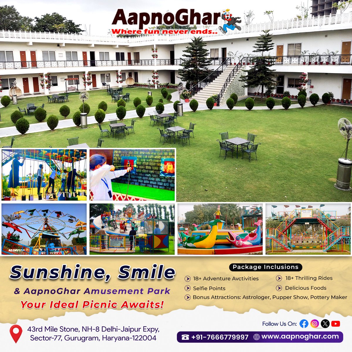 Day Picnic Near Delhi Gurgaon | AapnoGhar Resort .
#AapnoGhar
#resort #gurgaon
#daypicnicneardelhigurgaon